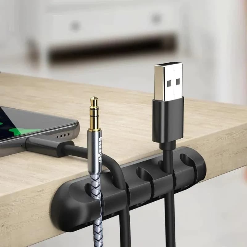 Organizador de fios para mesa e parede